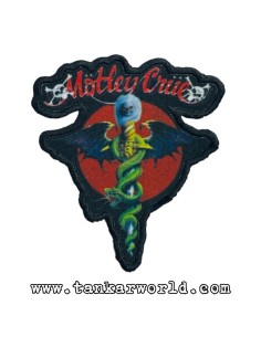 Parche Mötley Crüe - Dr. Feelgood - Logo - 8 x 9,5 cm