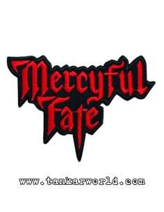 Parche Mercyful Fate - Logo Letras rojas - 9 x 7 cm