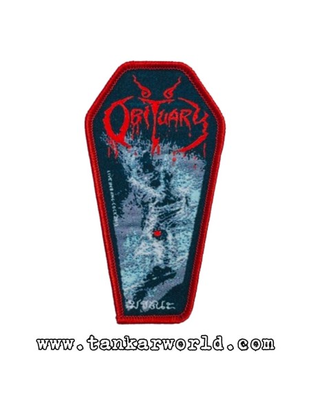 Parche Obituary - Cause Of Death - 6 x 11 cm