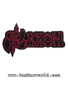 Parche Saxon - Letras rojas - 12 x 6,5 cm