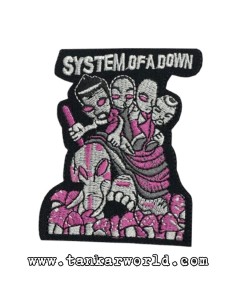 Parche System Of A Down - Pink Elephant - 9 x 7 cm