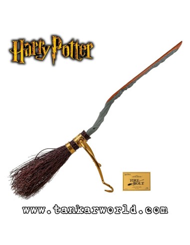 Firebolt 2022 Edition - Escoba de Harry Potter - Réplica Tamaño Real - Escala 1:1 - Saeta de Fuego