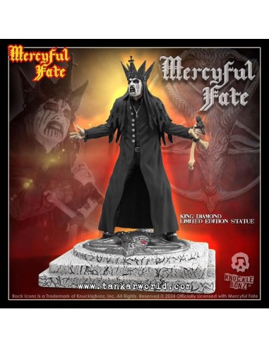 Mercyful Fate Estatua Rock Iconz King Diamond III (Black Version) 22 cm