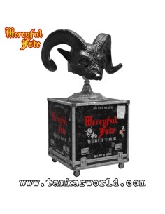 Mercyful Fate Estatua Rock Ikonz On Tour Road Case & Máscara del escenario World Tour King Diamond