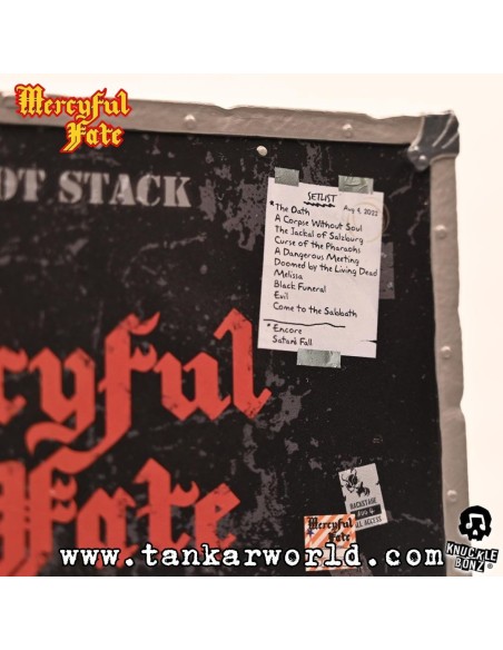 Mercyful Fate Estatua Rock Ikonz On Tour Road Case & Máscara del escenario World Tour King Diamond