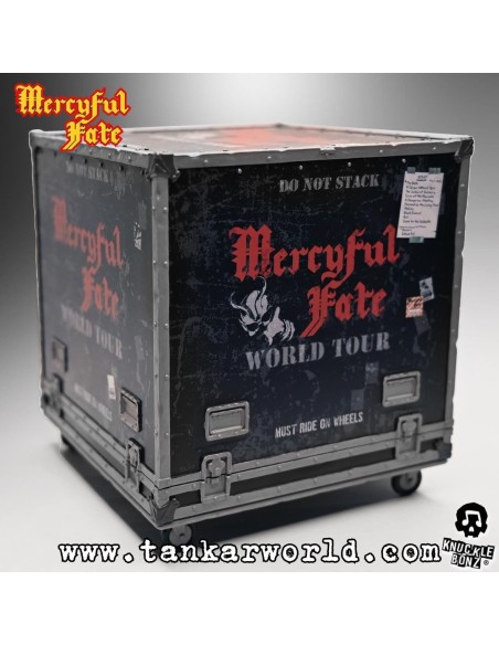 Mercyful Fate Estatua Rock Ikonz On Tour Road Case & Máscara del escenario World Tour King Diamond