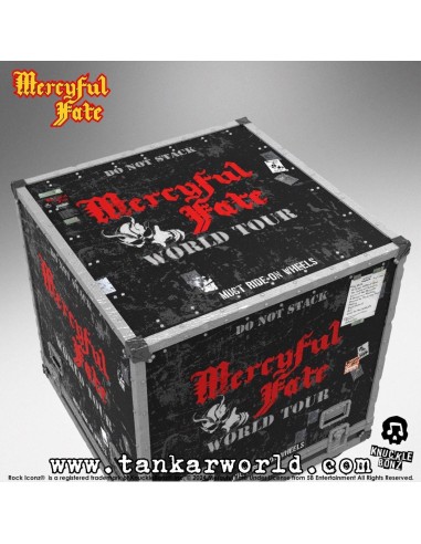 Mercyful Fate Estatua Rock Ikonz On Tour Road Case & Máscara del escenario World Tour King Diamond