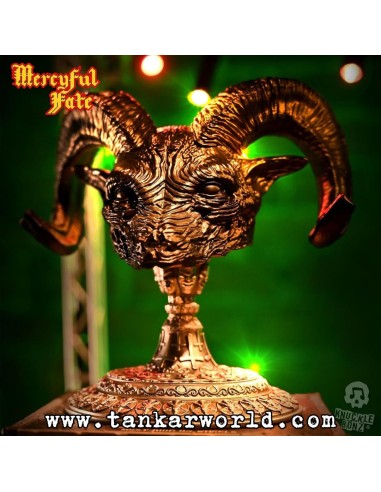 Mercyful Fate Estatua Rock Ikonz On Tour Road Case & Máscara del escenario World Tour King Diamond