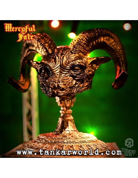 Mercyful Fate Estatua Rock Ikonz On Tour Road Case & Máscara del escenario World Tour King Diamond