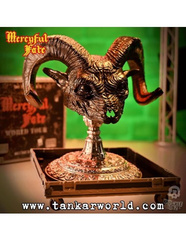 Mercyful Fate Estatua Rock Ikonz On Tour Road Case & Máscara del escenario World Tour King Diamond