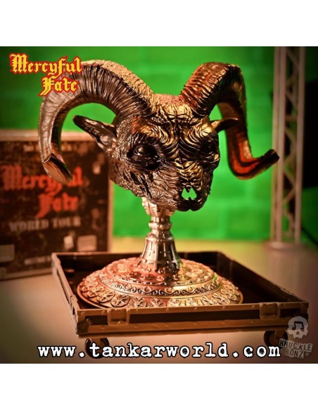 Mercyful Fate Estatua Rock Ikonz On Tour Road Case & Máscara del escenario World Tour King Diamond