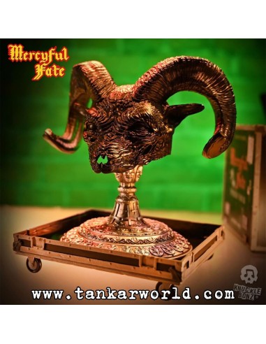 Mercyful Fate Estatua Rock Ikonz On Tour Road Case & Máscara del escenario World Tour King Diamond