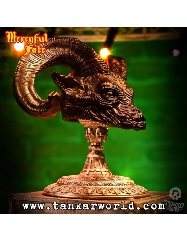 Mercyful Fate Estatua Rock Ikonz On Tour Road Case & Máscara del escenario World Tour King Diamond