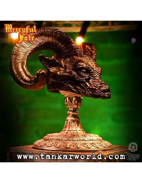 Mercyful Fate Estatua Rock Ikonz On Tour Road Case & Máscara del escenario World Tour King Diamond