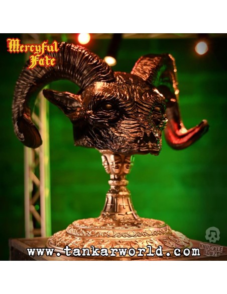 Mercyful Fate Estatua Rock Ikonz On Tour Road Case & Máscara del escenario World Tour King Diamond