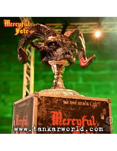 Mercyful Fate Estatua Rock Ikonz On Tour Road Case & Máscara del escenario World Tour King Diamond