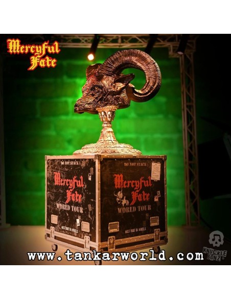 Mercyful Fate Estatua Rock Ikonz On Tour Road Case & Máscara del escenario World Tour King Diamond
