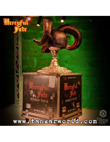 Mercyful Fate Estatua Rock Ikonz On Tour Road Case & Máscara del escenario World Tour King Diamond