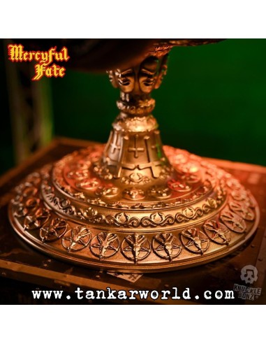 Mercyful Fate Estatua Rock Ikonz On Tour Road Case & Máscara del escenario World Tour King Diamond