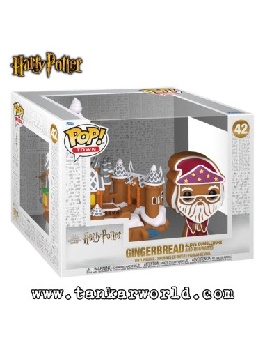 Funko Pop! - Albus Dumbledore & Hogwarts GingerBread - Muñeco de Jengibre - Harry Potter - Pop! Town 42
