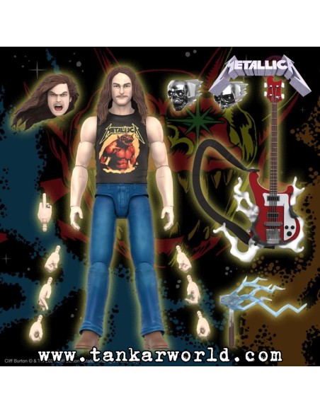 Metallica - Cliff Burton - Figura Ultimates! Wave 2 - 18 cm