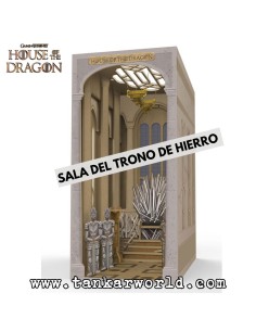 House Of The Dragon - Trono de Hierro - La Casa del Dragón - Game Of Thrones - Maqueta Book Nook - Tiny Adventures - 23 cm