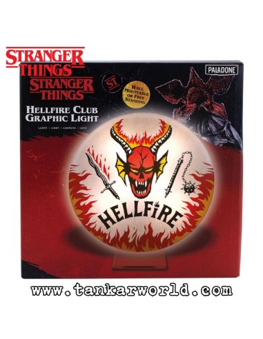 Lámpara Hellfire Club Graphic Light - Stranger Things - 20 cm
