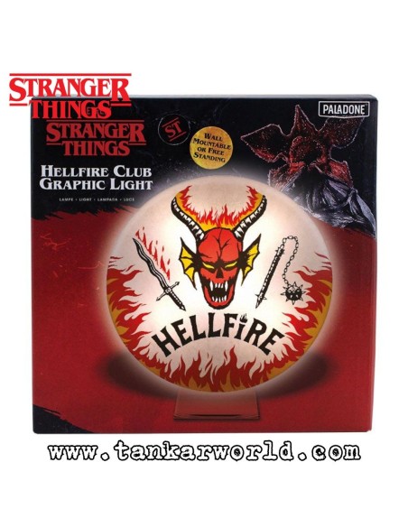 Lámpara Hellfire Club Graphic Light - Stranger Things - 20 cm