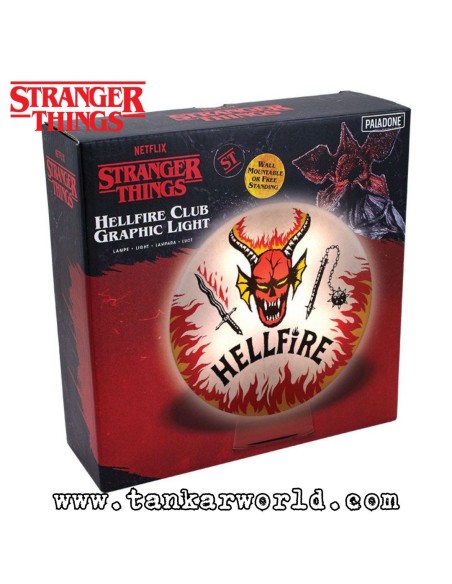 Lámpara Hellfire Club Graphic Light - Stranger Things - 20 cm