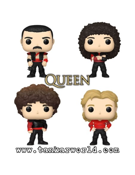 Funko Pop! - Queen Radio Ga Ga - Mercury - May - Deacon - Taylor - 4 Pack