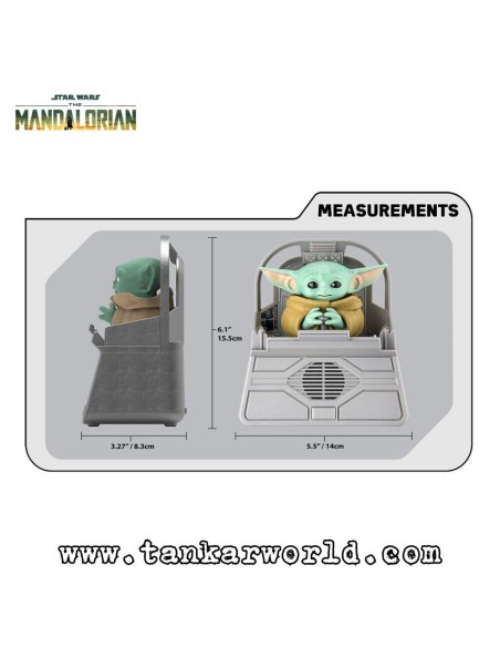 Grogu The Child - Baby Yoda - Star Wars: The Mandalorian - Figura Robótica con Altavoz Bluetooth - 15 cm