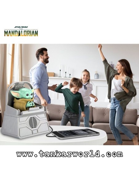 Grogu The Child - Baby Yoda - Star Wars: The Mandalorian - Figura Robótica con Altavoz Bluetooth - 15 cm