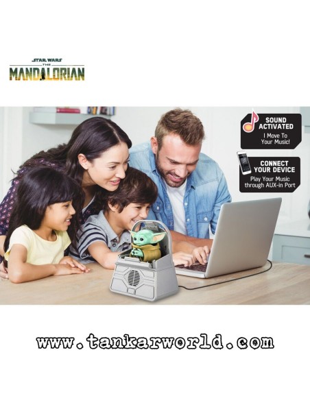 Grogu The Child - Baby Yoda - Star Wars: The Mandalorian - Figura Robótica con Altavoz Bluetooth - 15 cm