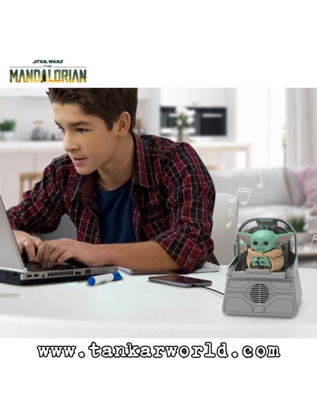Grogu The Child - Baby Yoda - Star Wars: The Mandalorian - Figura Robótica con Altavoz Bluetooth - 15 cm