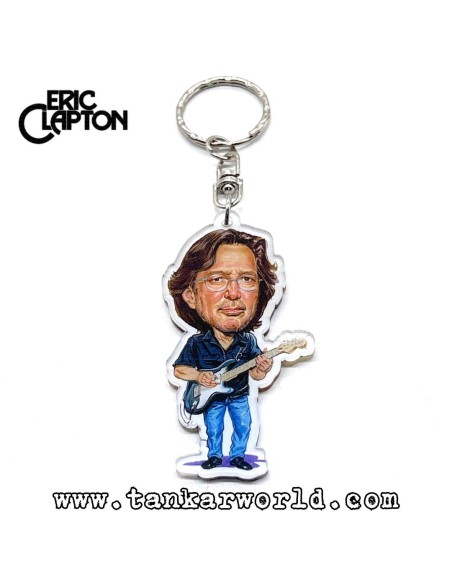 Eric Clapton - Llavero metacrilato - 3,5 x 7 cm
