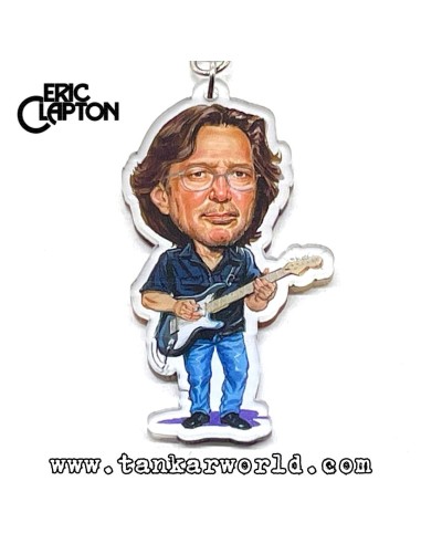 Eric Clapton - Llavero metacrilato - 3,5 x 7 cm