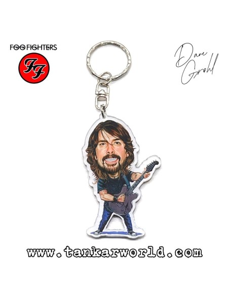Dave Grohl - Llavero metacrilato - 4 x 7 cm