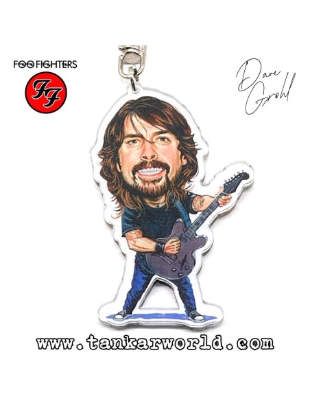 Dave Grohl - Llavero metacrilato - 4 x 7 cm