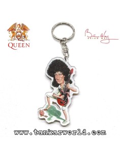 Brian May - Llavero metacrilato - 3,5 x 7 cm