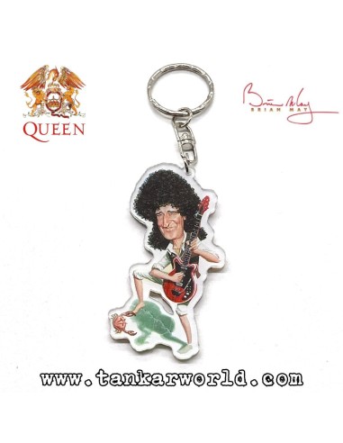 Brian May - Llavero metacrilato - 3,5 x 7 cm