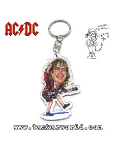 Angus Young - Llavero metacrilato - 4 x 7 cm