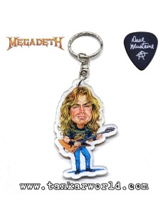 Dave Mustaine - Llavero metacrilato - 4 x 7 cm