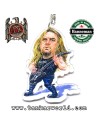 Jeff Hanneman - Llavero metacrilato - 4,5 x 7 cm