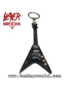Kerry King - Slayer - B.C. Rich - Tribal - Llavero guitarra de madera - 4 x 10,5 cm 2