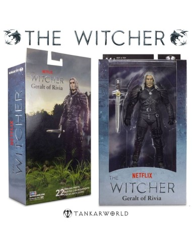 The Witcher - Geralt of Rivia - Figura articulada - 18 cm