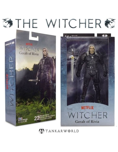 The Witcher - Geralt of Rivia - Figura articulada - 18 cm