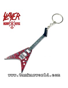 Kerry King - Slayer - ESP - Blood - Llavero guitarra de madera - 4 x 10,5 cm