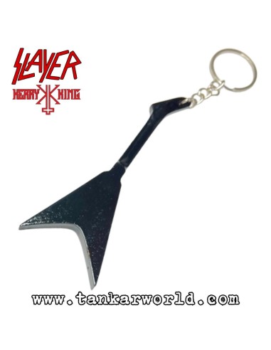 Kerry King - Slayer - ESP - Blood - Llavero guitarra de madera - 4 x 10,5 cm