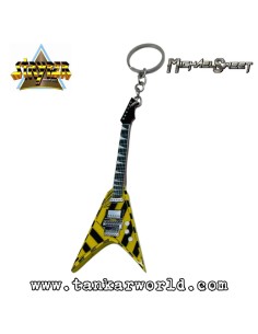 Michael Sweet - Stryper - Jackson - Llavero guitarra de madera - 4 x 11 cm 2