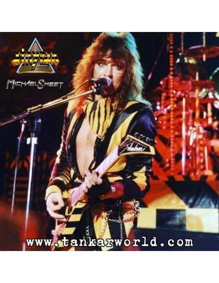 Michael Sweet - Stryper - Jackson - Llavero guitarra de madera - 4 x 11 cm